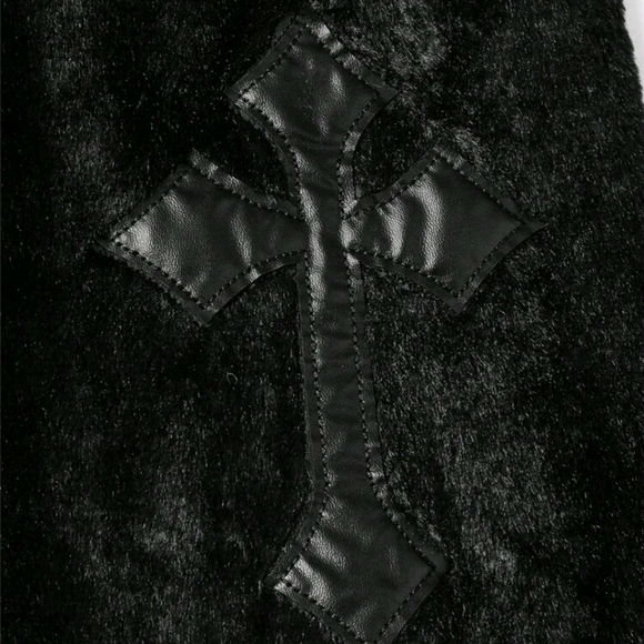 NEW! Soft fuzzy black jacket size small - Picture 3 of 5